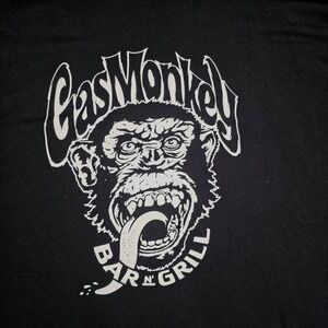 GAS‎ MONKEY GARAGE T-SHIRT V-Neck BLACK Men's 2XL